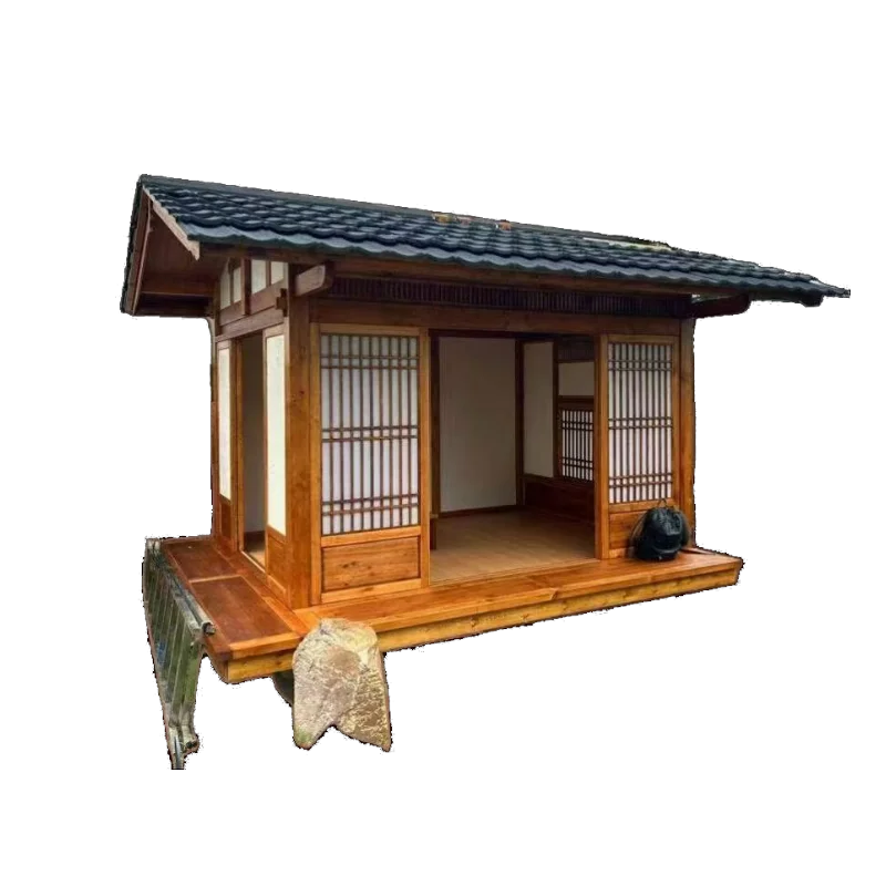 天津仿古防腐木中国风木屋